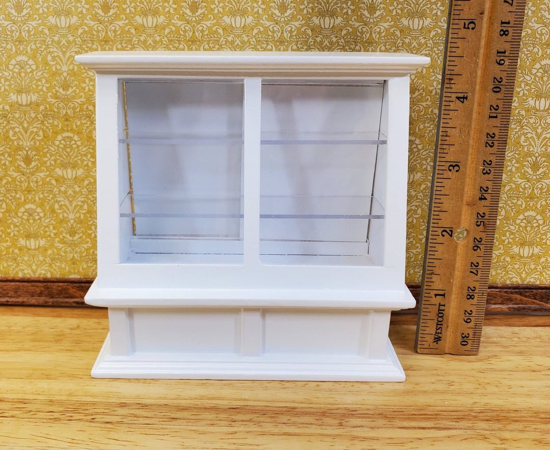 Dollhouse Tall Display Counter Cabinet for Bakery or Shop White 1:12 Scale Miniature Furniture - Miniature Crush