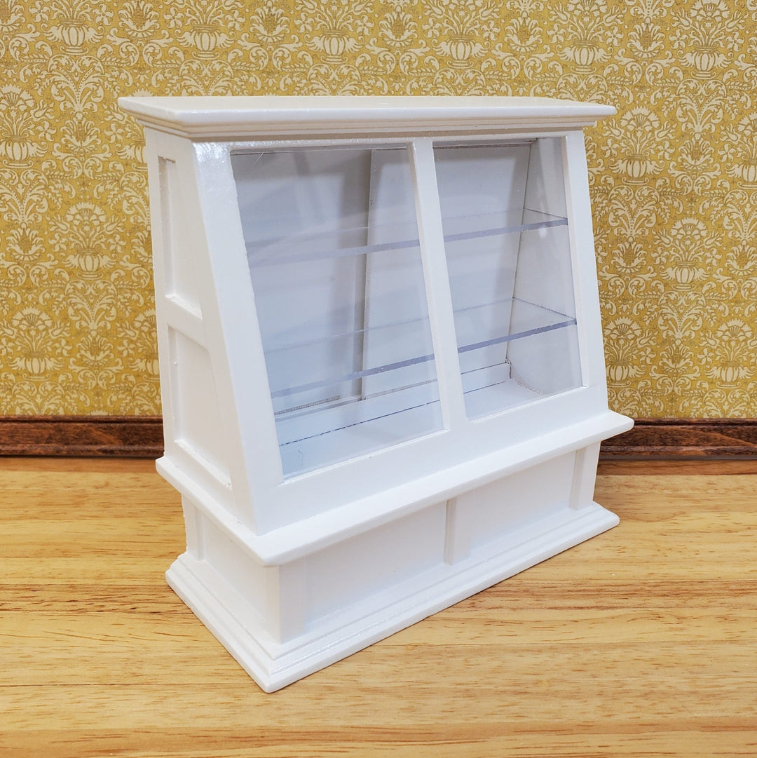 Dollhouse Tall Display Counter Cabinet for Bakery or Shop White 1:12 Scale Miniature Furniture - Miniature Crush