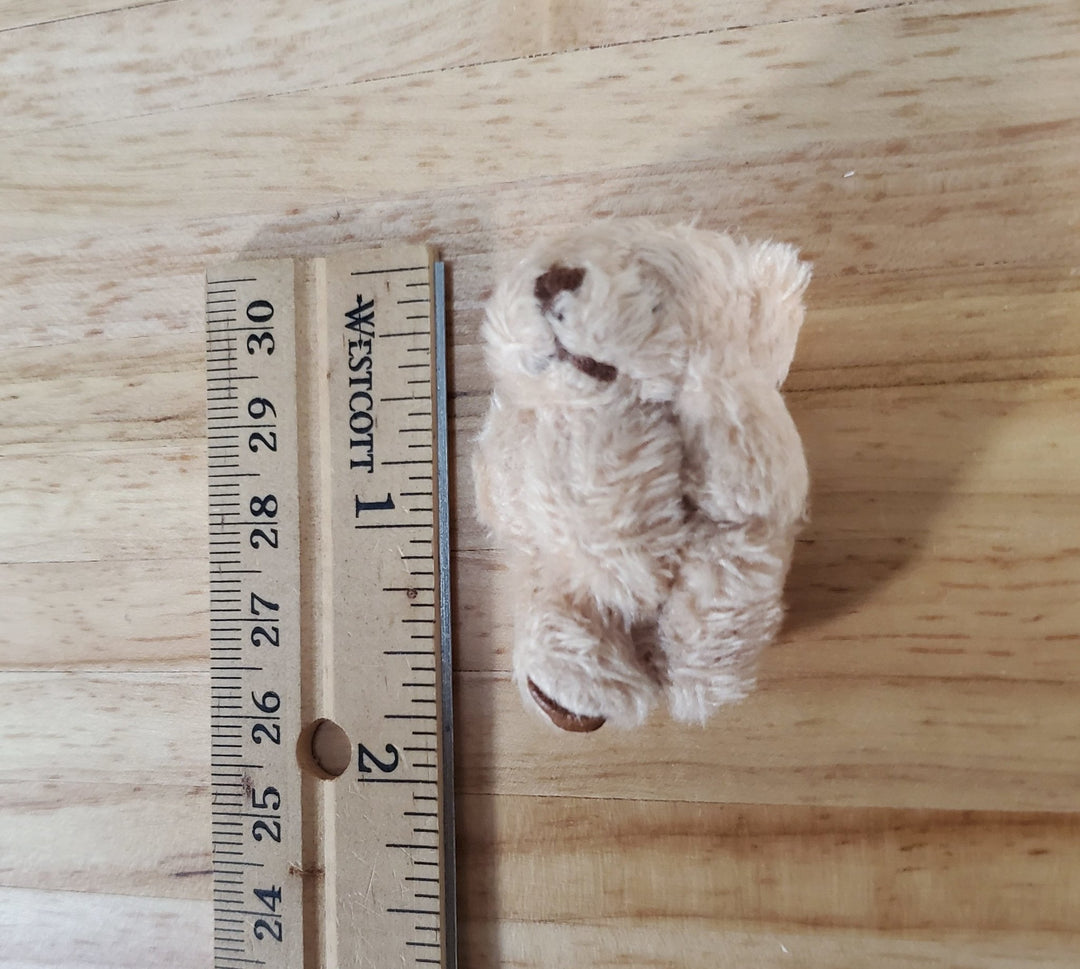 Dollhouse Teddy Bear Stuffed Animal Toy 1:12 Scale Miniature Nursery - Miniature Crush