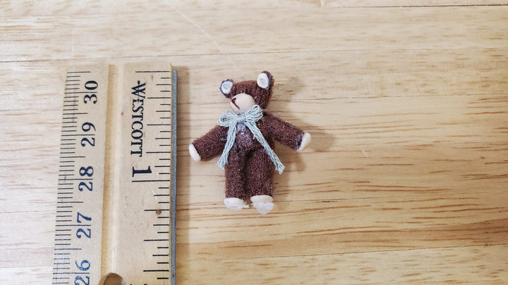 Dollhouse Teddy Bears Set of 3 Stuffed Animal Toy 1:12 Scale Miniature Nursery - Miniature Crush