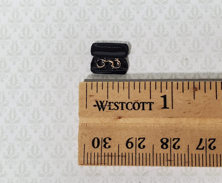 Dollhouse Tiny Glasses in Case Prince-nez Style 1:12 Scale Miniature Accessory - Miniature Crush