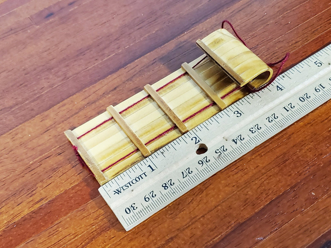 Dollhouse Toboggan Sled Wood 1:12 Scale Miniature Accessory - Miniature Crush