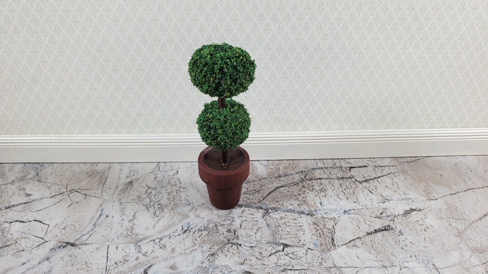 Dollhouse Topiary Plant Potted Bush 1:12 Scale Miniature Garden Handmade - Miniature Crush