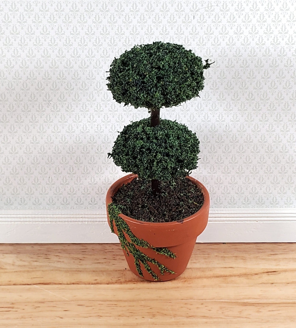 Dollhouse Topiary Plant Potted Bush LARGE 1:12 Scale Miniature Garden Handmade - Miniature Crush