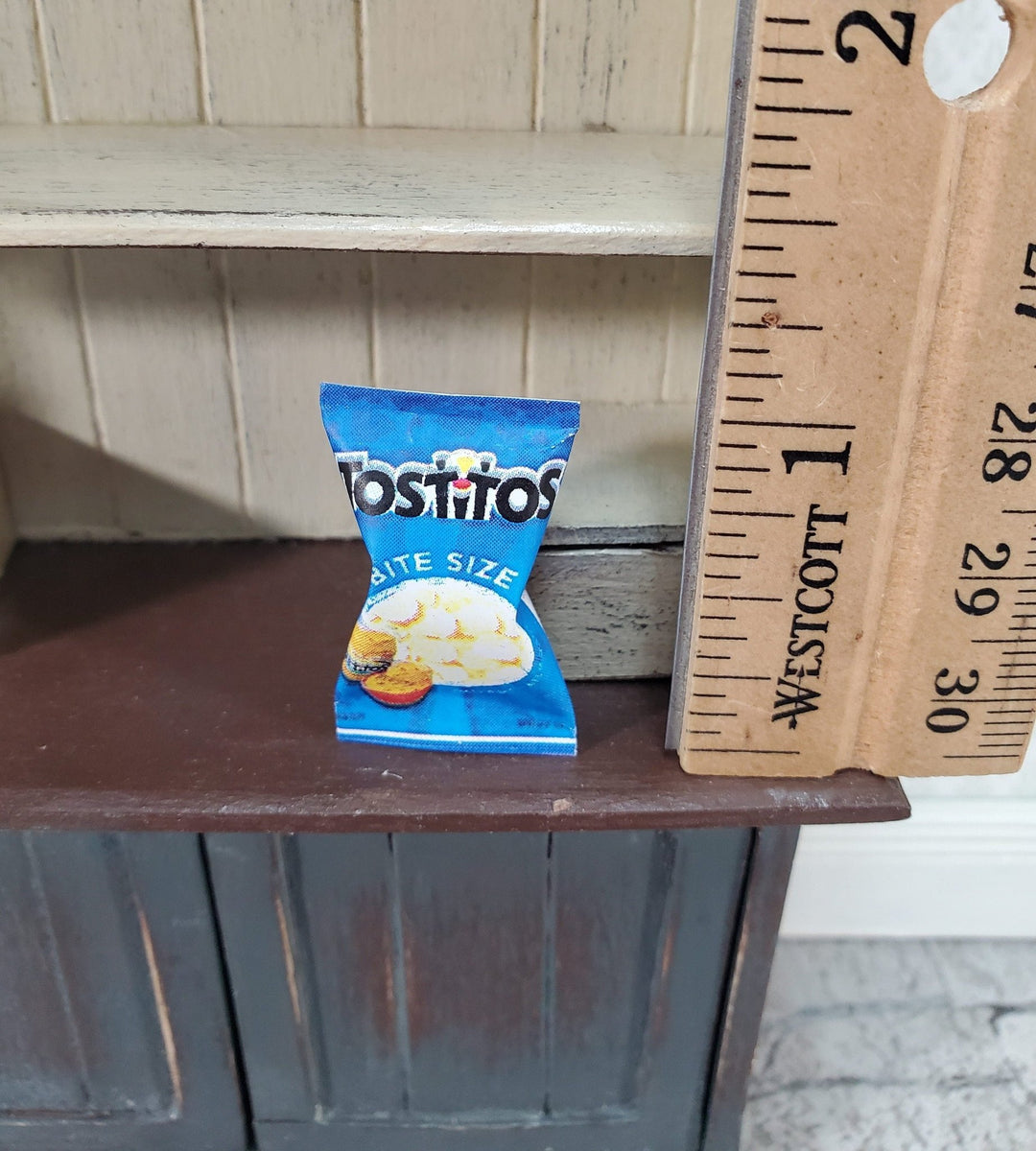 Dollhouse Tostitos Bag of Corn Chips 1:12 Scale Miniature Food Groceries Kitchen - Miniature Crush