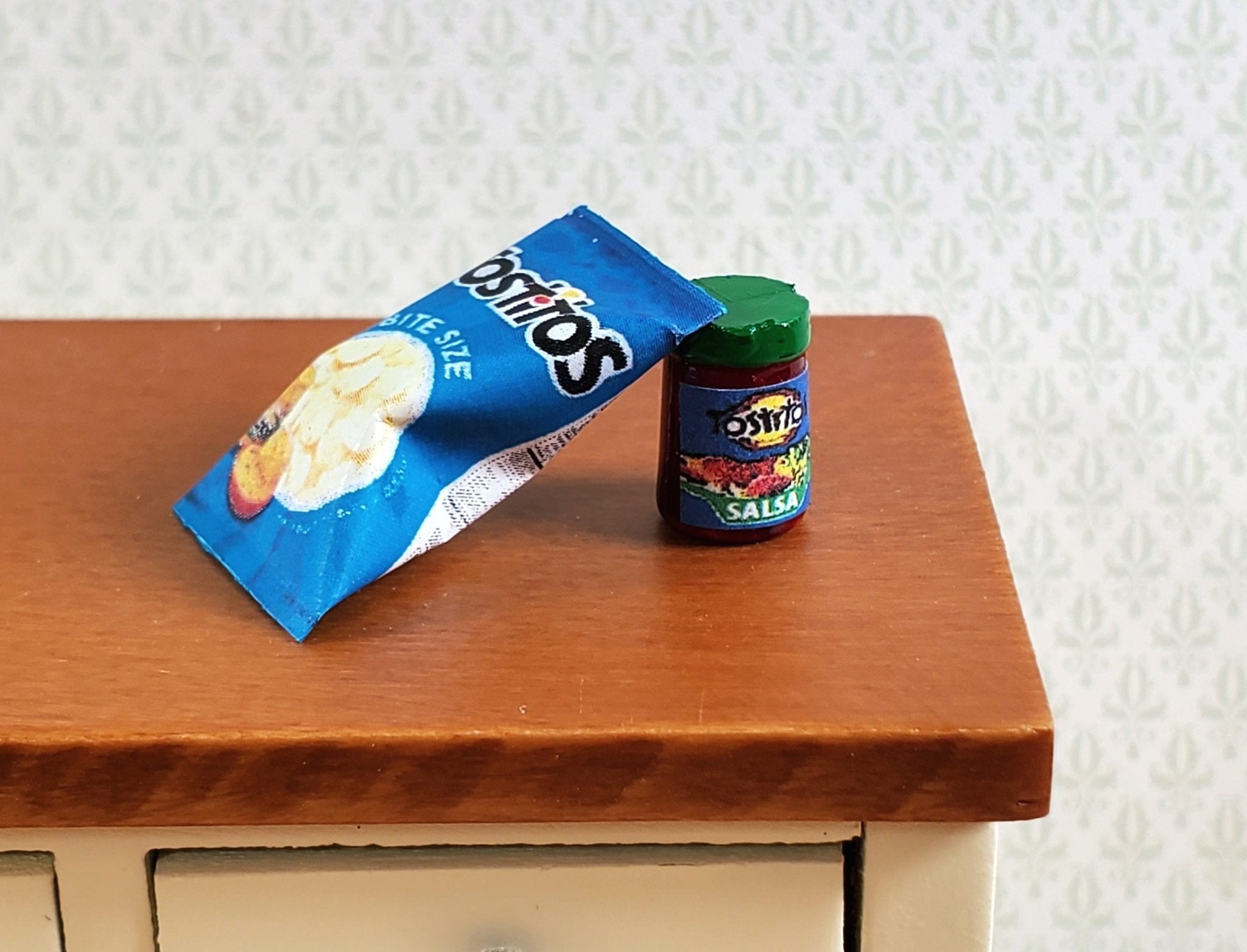 Dollhouse Tostitos Bag of Corn Chips & Salsa 1:12 Scale Miniature Food  Kitchen