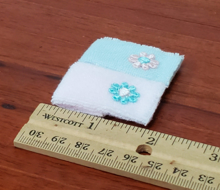 Dollhouse Towels Pink & Blue Set of 2 1:12 Scale Miniature Bathroom Accessories Decor - Miniature Crush
