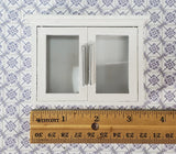 Dollhouse Upper Kitchen Cabinet Cupboard White with Doors 1:12 Scale Modern Miniature - Miniature Crush