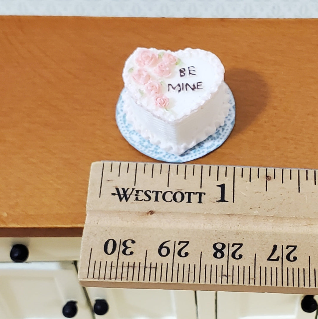 Dollhouse Valentines Cake Heart Shaped 1:12 Scale Dessert Food by Falcon A3667 - Miniature Crush