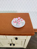 Dollhouse Valentines Cookies on Glass Plate Dessert 1:12 Scale Miniature Food - Miniature Crush