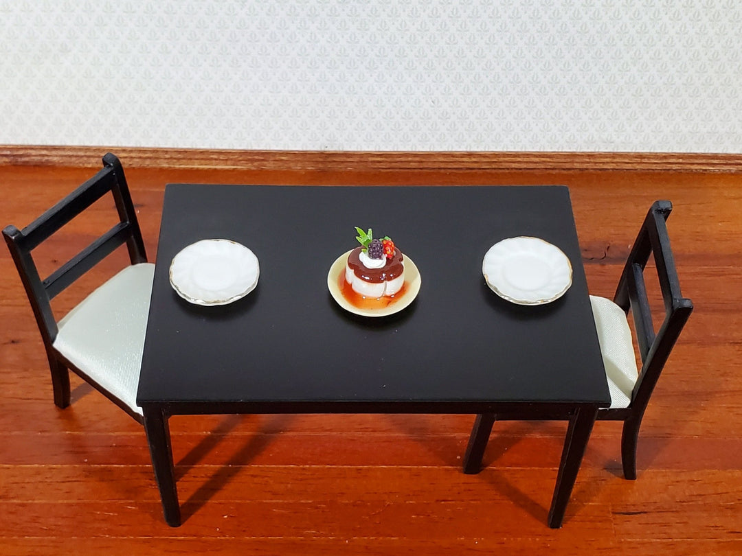 Dollhouse Vanilla Pudding Custard Topped with Berries 1:12 Scale Miniature Dessert Food - Miniature Crush