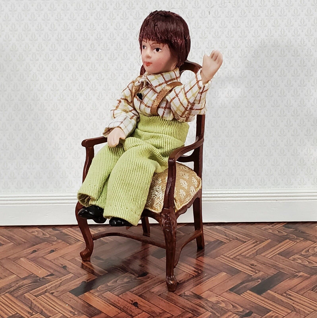 Dollhouse Victorian Boy Son Doll Porcelain Semi-Poseable 1:12 Scale Miniature - Miniature Crush