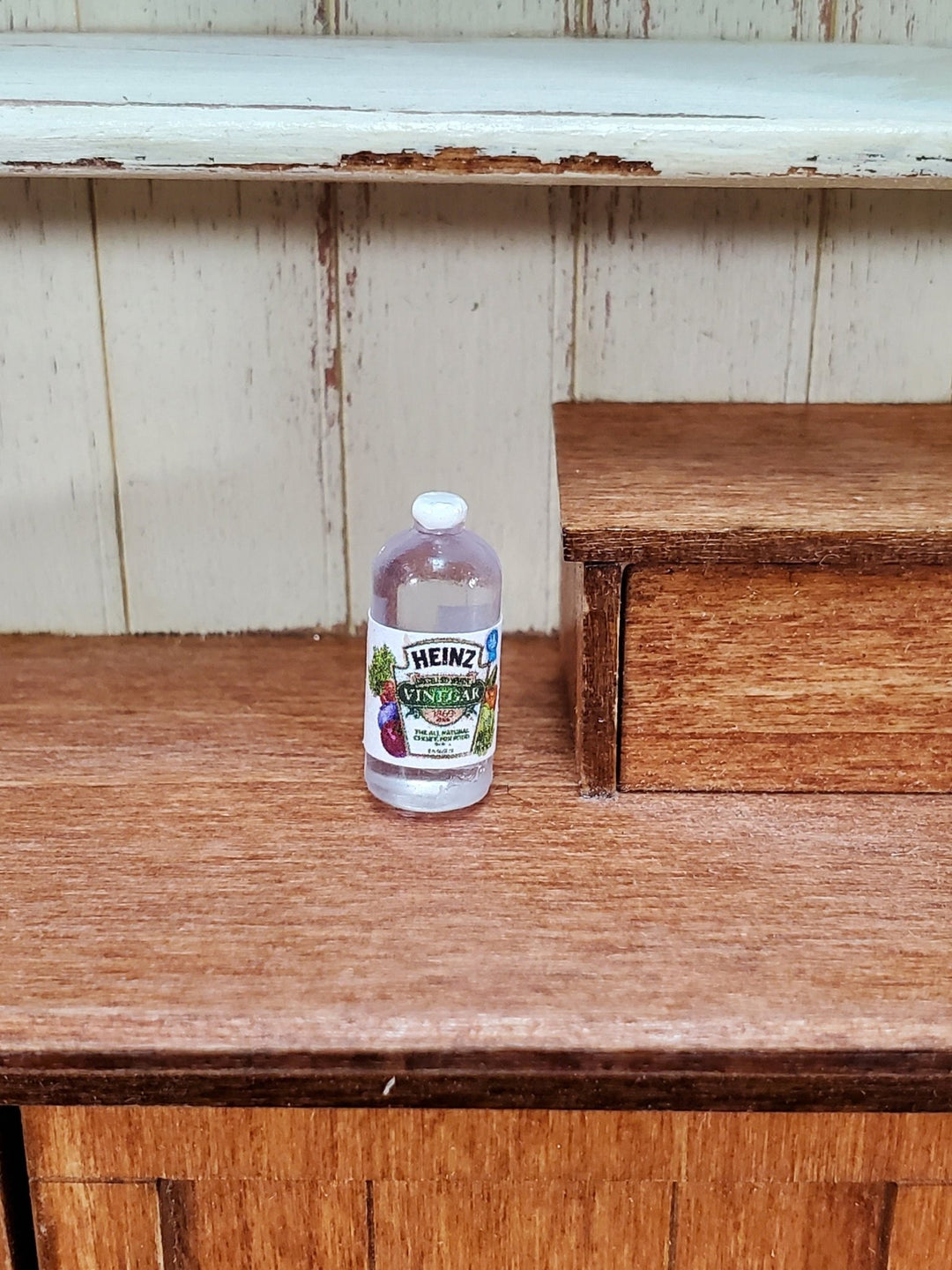 Dollhouse Vinegar Distilled Bottle 1:12 Scale Miniature Food Groceries Kitchen - Miniature Crush