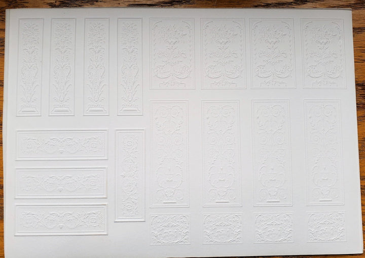 Dollhouse Wall Panels Embossed Textured Foam Board 1:12 Scale Miniature World Model 34932 - Miniature Crush