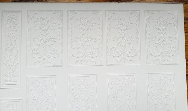 Dollhouse Wall Panels Embossed Textured Foam Board 1:12 Scale Miniature World Model 34932 - Miniature Crush