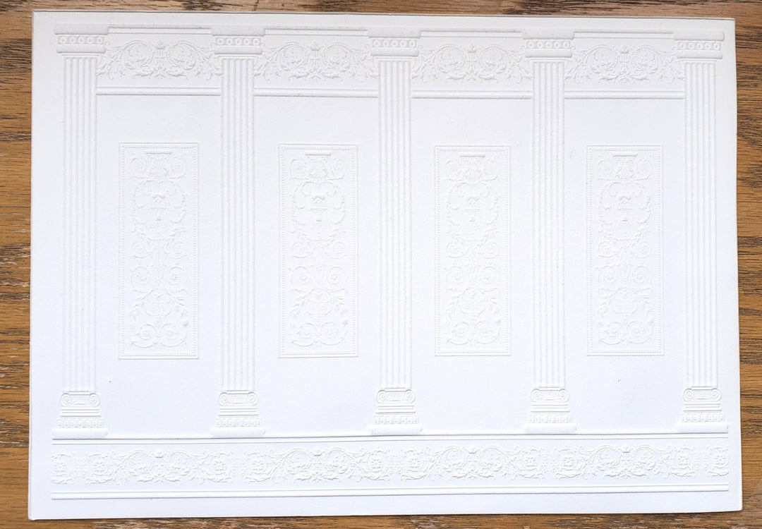 Dollhouse Wall Panels Embossed Textured Foam Board 1:12 Scale Miniature World Model 34936 - Miniature Crush