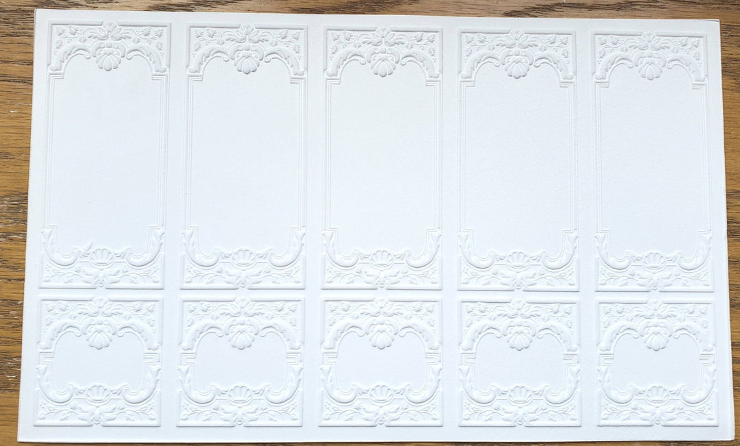 Dollhouse Wall Panels Embossed Textured Foam Board 1:12 Scale Miniature World Model 34937 - Miniature Crush