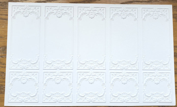 Dollhouse Wall Panels Embossed Textured Foam Board 1:12 Scale Miniature World Model 34937 - Miniature Crush