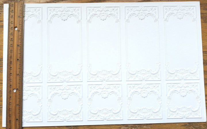 Dollhouse Wall Panels Embossed Textured Foam Board 1:12 Scale Miniature World Model 34937 - Miniature Crush