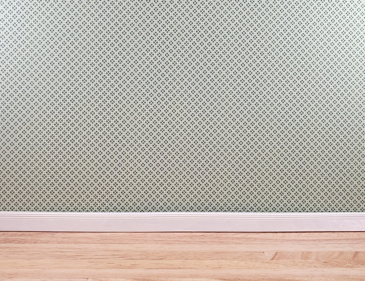 Dollhouse Wallpaper Green Geometric Bradbury & Bradbury 1:12 Scale Miniatures - Miniature Crush
