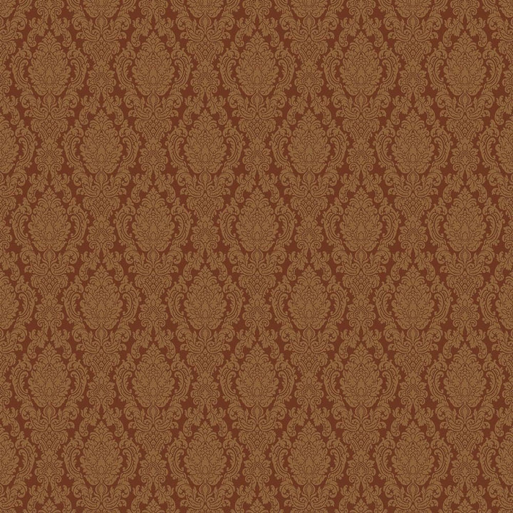 Dollhouse Wallpaper Hampshire Damask Maroon Bradbury & Bradbury 1:12 Scale - Miniature Crush