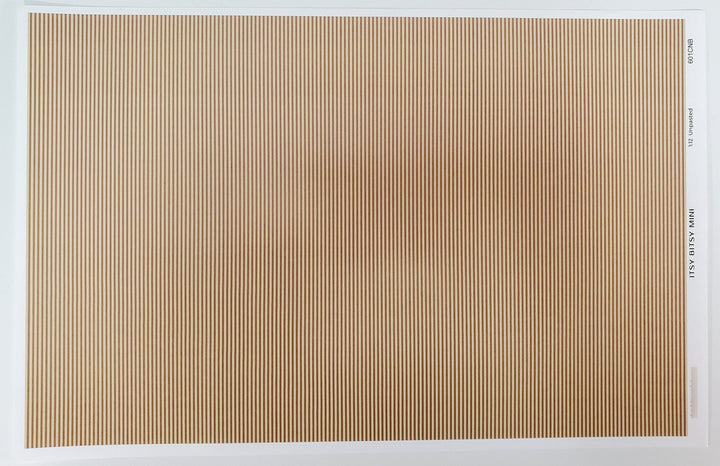 Dollhouse Wallpaper Narrow Stripes Brown & Tan 1:12 Scale Miniatures Itsy Bitsy - Miniature Crush