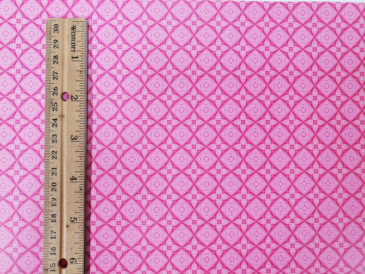 Dollhouse Wallpaper PINK Modern Style 1:12 Scale MiniatureCrush Exclusive - Miniature Crush