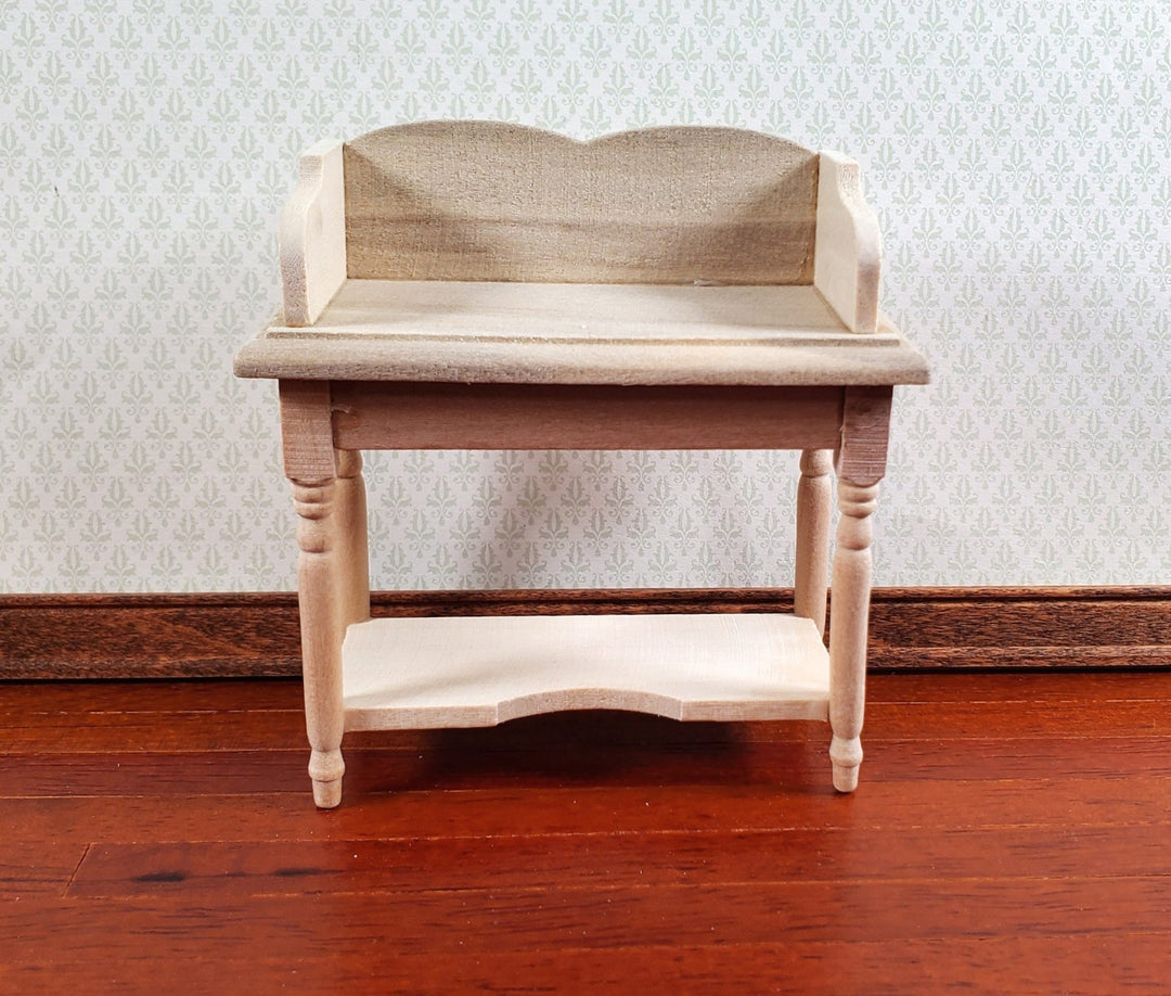 Dollhouse Wash Stand or Sideboard 1:12 Scale Miniature Furniture Unpainted Wood - Miniature Crush