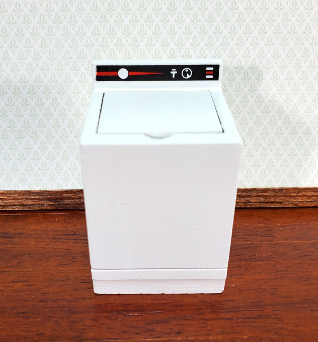 Dollhouse Washing Machine in WHITE Modern Top Load 1:12 Scale Furniture - Miniature Crush