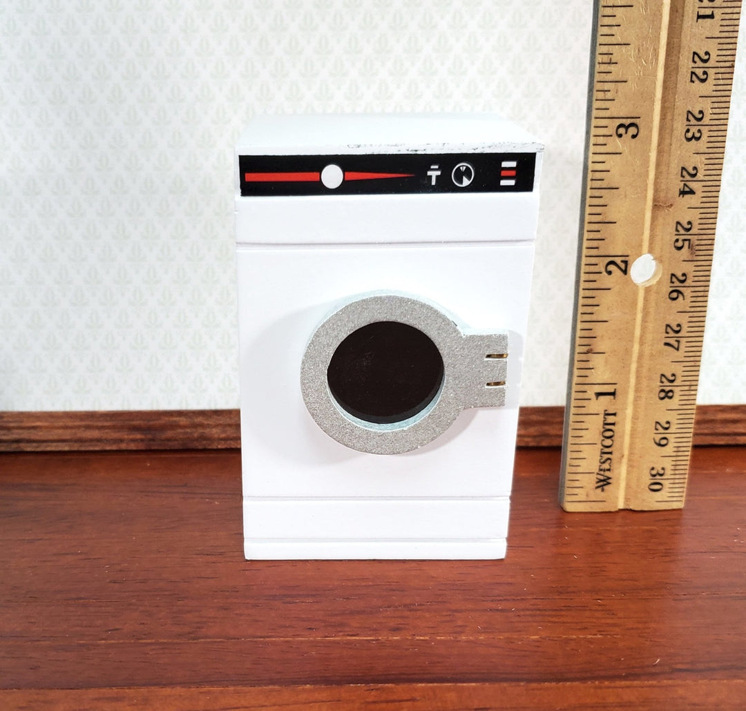 Dollhouse Washing Machine or Dryer in WHITE Modern Front Load 1:12 Scale Furniture - Miniature Crush