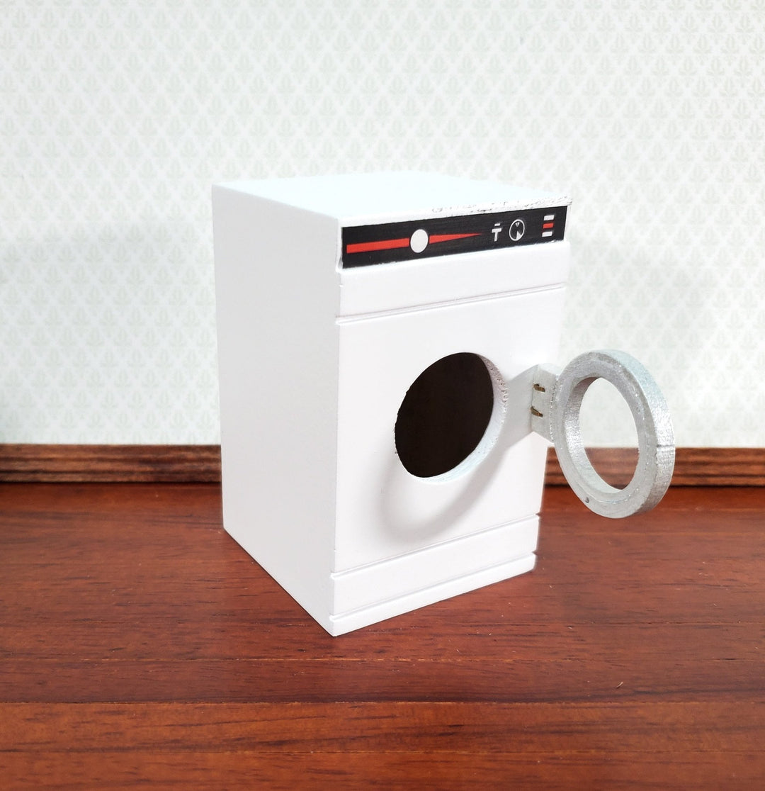 Dollhouse Washing Machine or Dryer in WHITE Modern Front Load 1:12 Scale Furniture - Miniature Crush