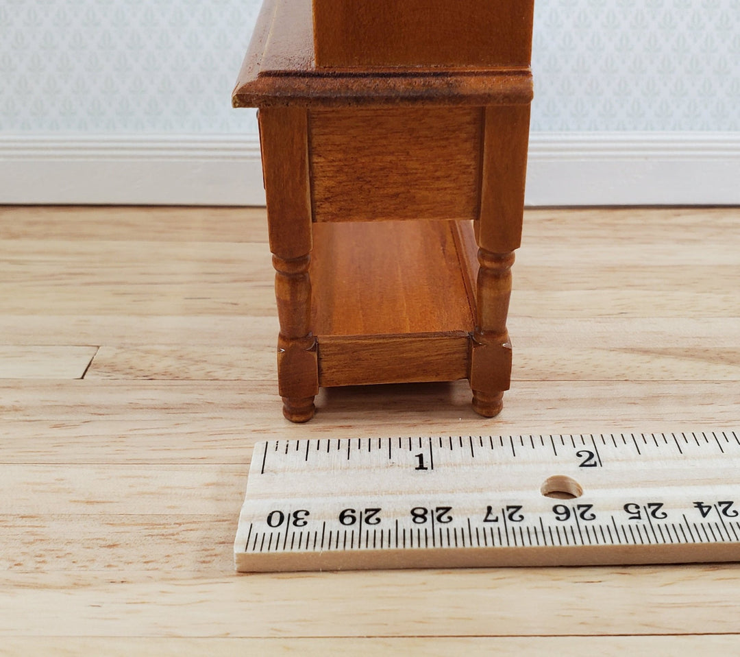 Dollhouse Welsh Kitchen Cabinet Cupboard 1:12 Scale Furniture Walnut Finish - Miniature Crush