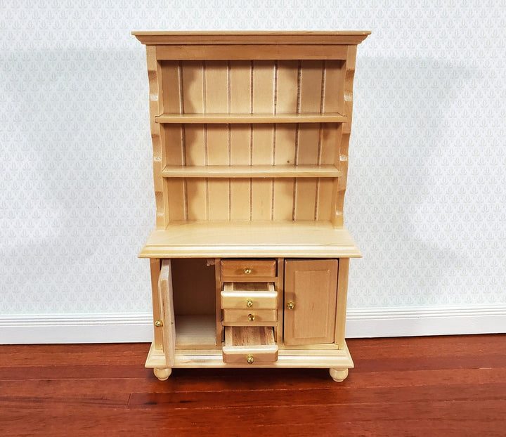 Dollhouse Welsh Kitchen Cabinet Cupboard Light Oak Finish 1:12 Scale Miniature Furniture - Miniature Crush