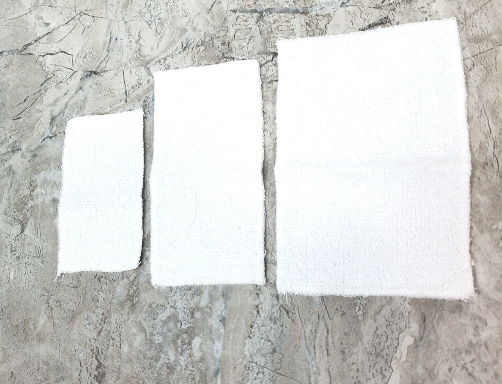 Dollhouse White Towels Set of 3 Bath or Beach 1:12 Scale Miniature Bathroom - Miniature Crush