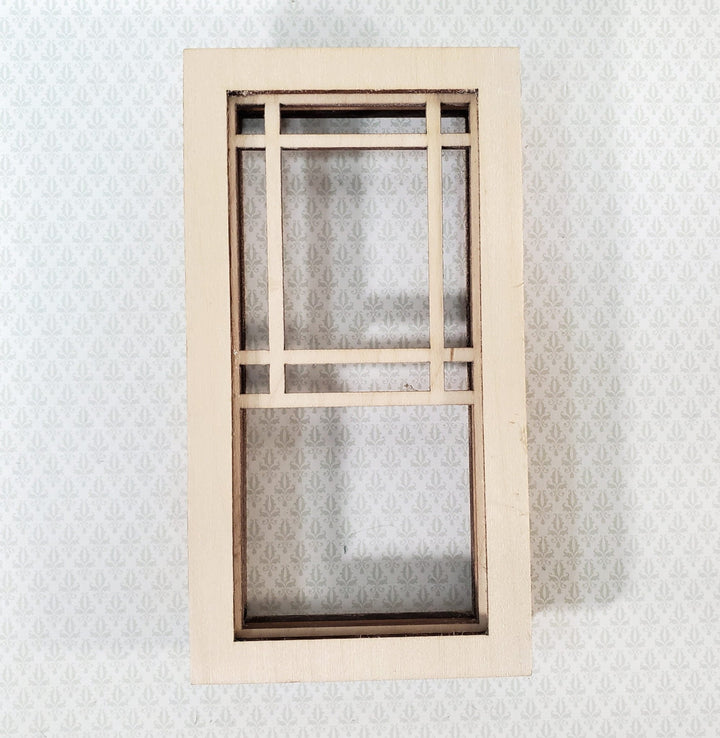 Dollhouse Window Craftsman Prairie Style 1:12 Scale Miniature Alessio 2182 - Miniature Crush