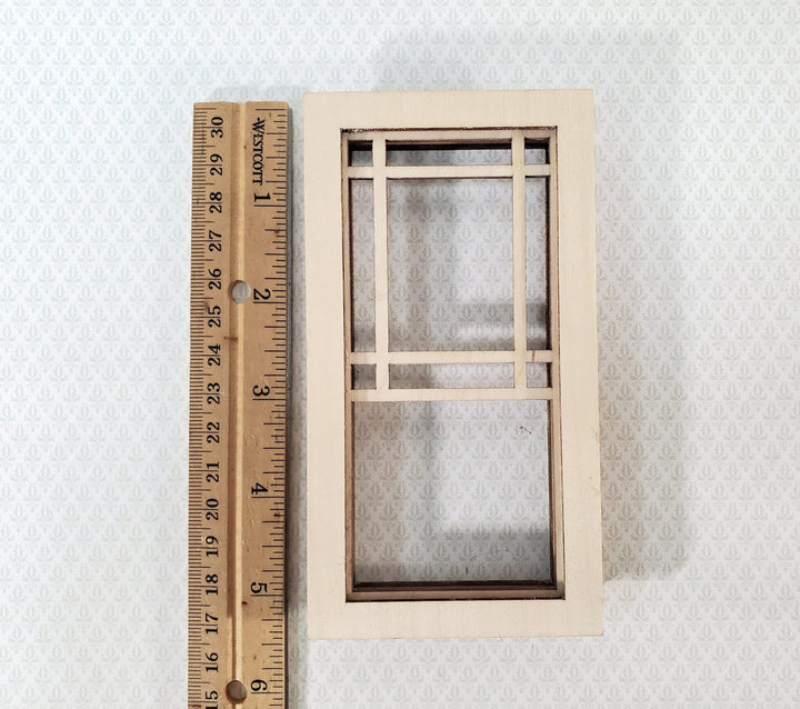 Dollhouse Window Craftsman Prairie Style 1:12 Scale Miniature Alessio 2182 - Miniature Crush