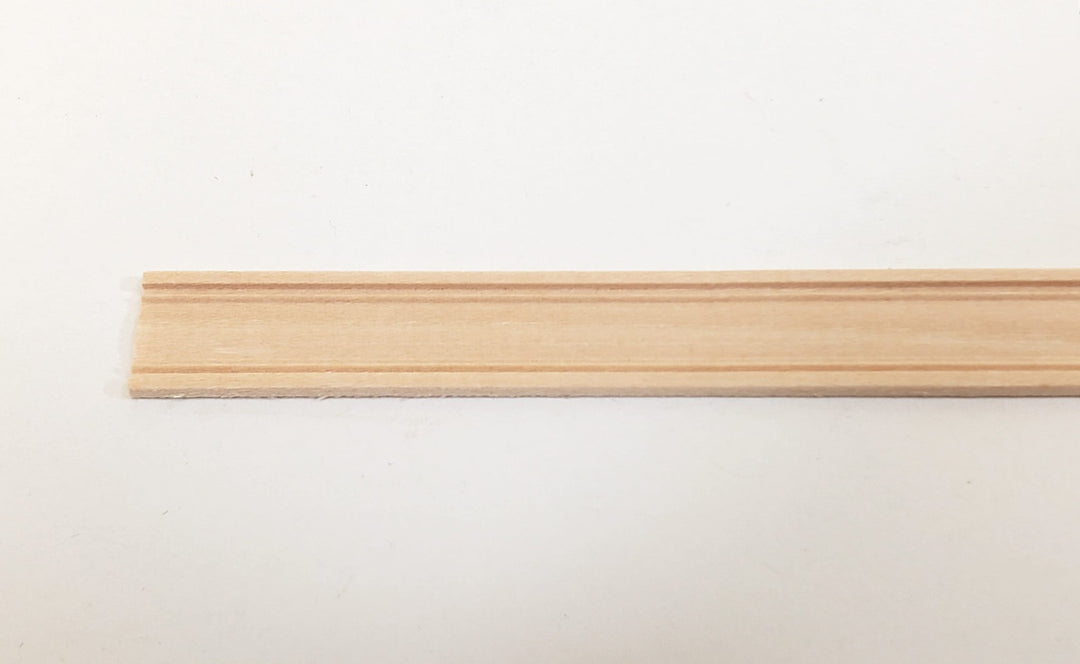 Dollhouse Window Door Casing or Baseboard Trim Molding 1/2" wide x 18" long NE930 - Miniature Crush