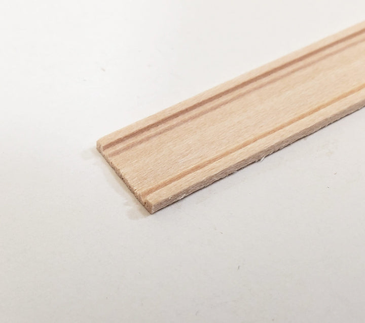 Dollhouse Window Door Casing or Baseboard Trim Molding 1/2" wide x 18" long NE930 - Miniature Crush