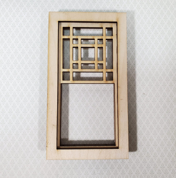 Dollhouse Window KIT DIY Prairie Style 1:12 Scale Miniature Standard Size Easy to Assemble MC113 - Miniature Crush