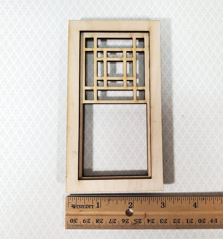 Dollhouse Window KIT DIY Prairie Style 1:12 Scale Miniature Standard Size Easy to Assemble MC113 - Miniature Crush