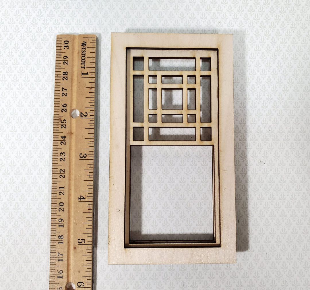 Dollhouse Window KIT DIY Prairie Style 1:12 Scale Miniature Standard Size Easy to Assemble MC113 - Miniature Crush