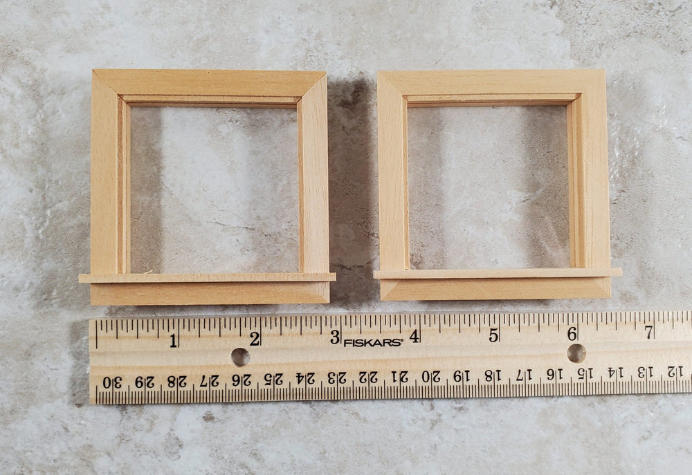 Dollhouse Window Single Square for Dormer Set of Two 1:12 Scale Houseworks 5056 - Miniature Crush