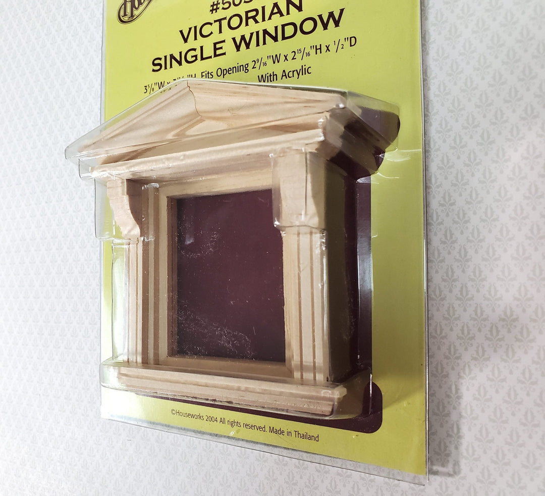 Dollhouse Window Single Square Victorian Style 1:12 Scale Houseworks 5039 - Miniature Crush