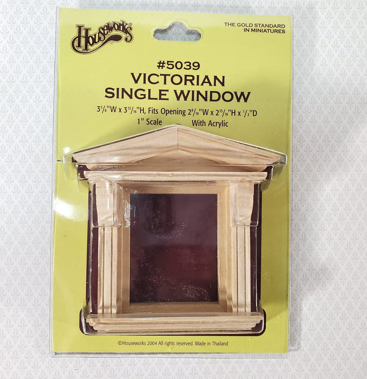 Dollhouse Window Single Square Victorian Style 1:12 Scale Houseworks 5039 - Miniature Crush
