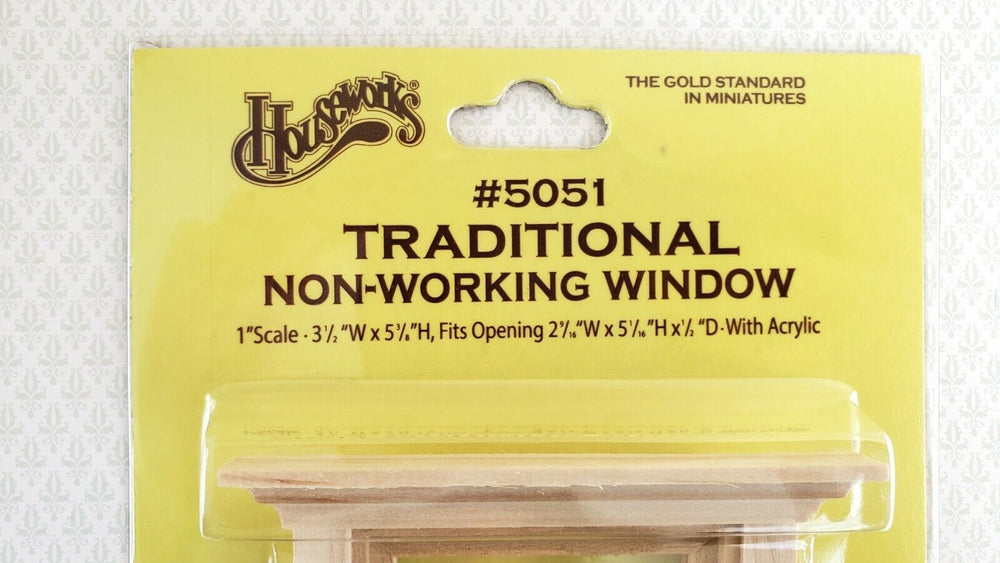 Dollhouse Window Traditional Non Working 1:12 Scale Houseworks 5051 Miniatures - Miniature Crush