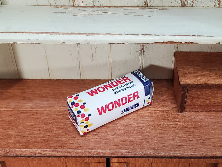 Dollhouse Wonder Bread Loaf 1:12 Scale Miniature Food 1 1/4" Long Groceries Kitchen - Miniature Crush