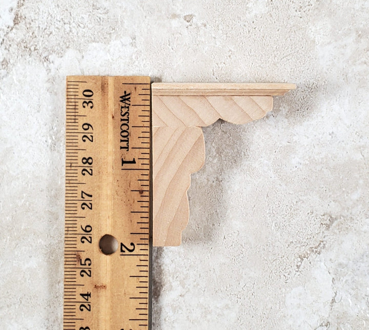 Dollhouse Wood Corbel Bracket Extra Large 1:12 Scale Miniature Architectural - Miniature Crush