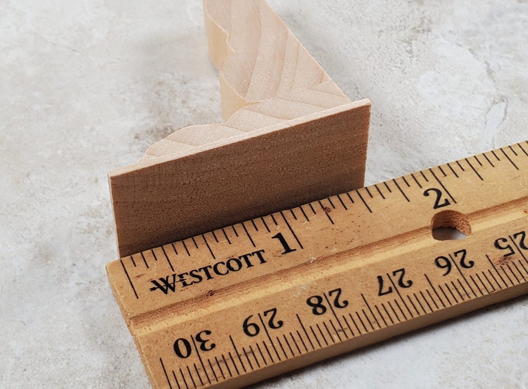 Dollhouse Wood Corbel Bracket Extra Large 1:12 Scale Miniature Architectural - Miniature Crush