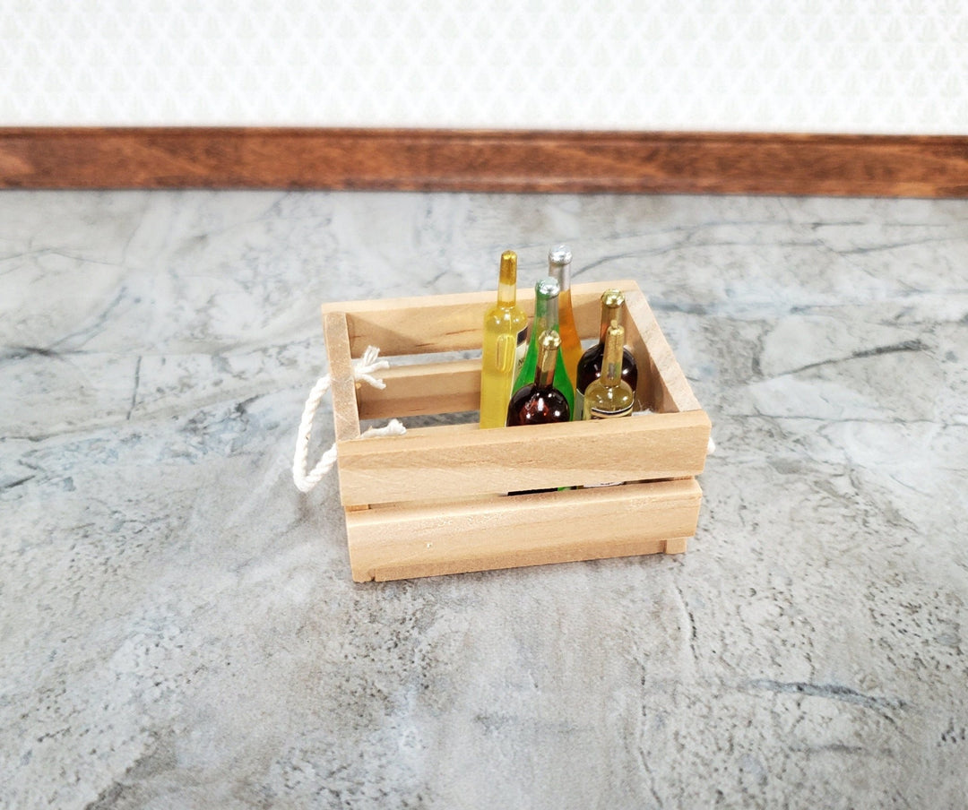 Dollhouse Wood Crate for Fruits or Vegetables Large 1:12 or 1/6