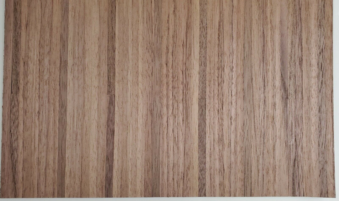 Dollhouse Wood Floor Peel & Stick Black Walnut 1:12 Scale 17" x 11" Houseworks - Miniature Crush